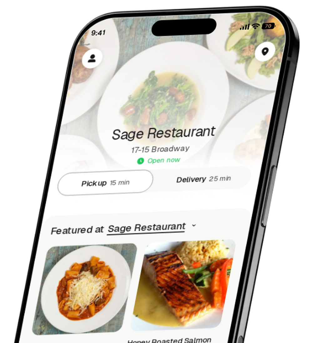 Sage Restaurant app preview