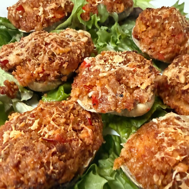 Stuffed Clams Appetizer.