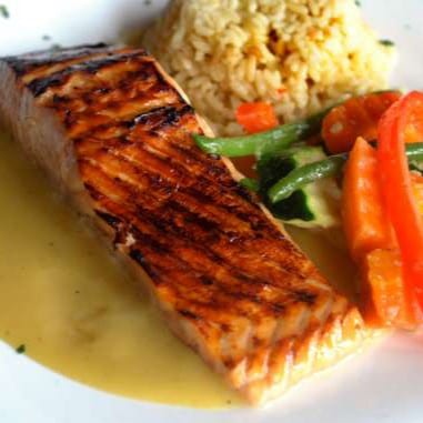 Honey Roasted Salmon.