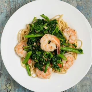 Broccoli Rabe & Shrimp Pasta