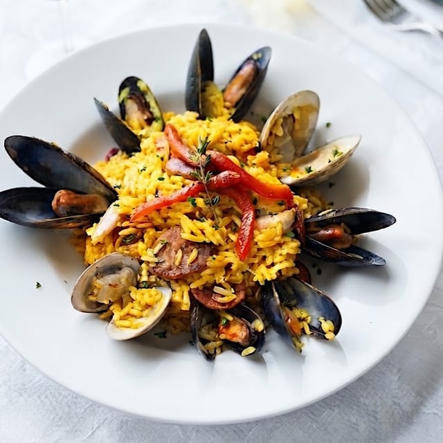 Seafood Paella.